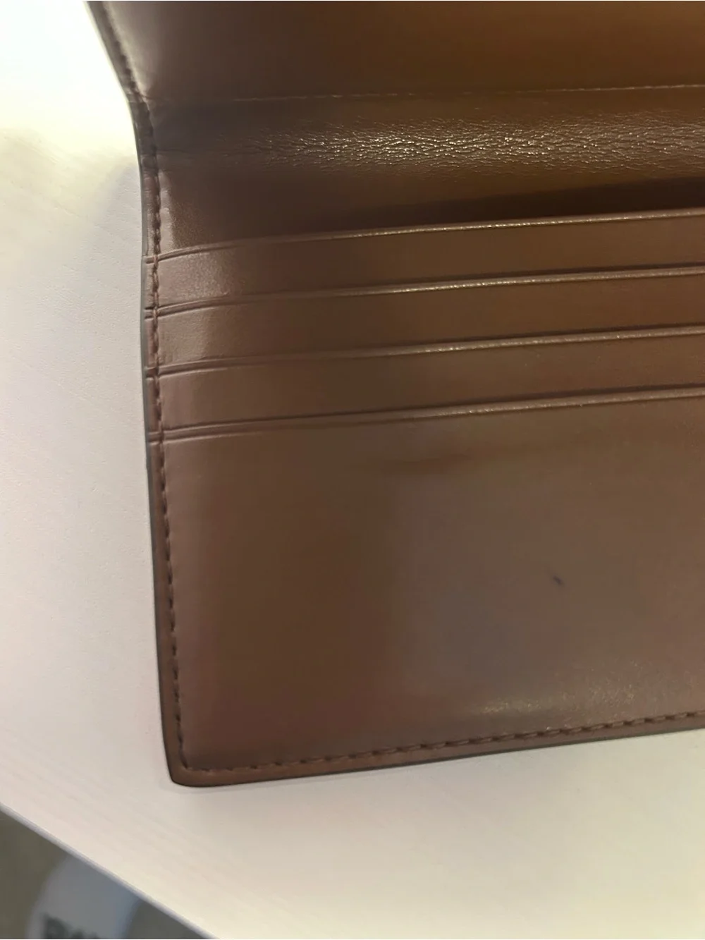 Coach Signature Canvas & Brown Leather Snap Flap Long Wallet